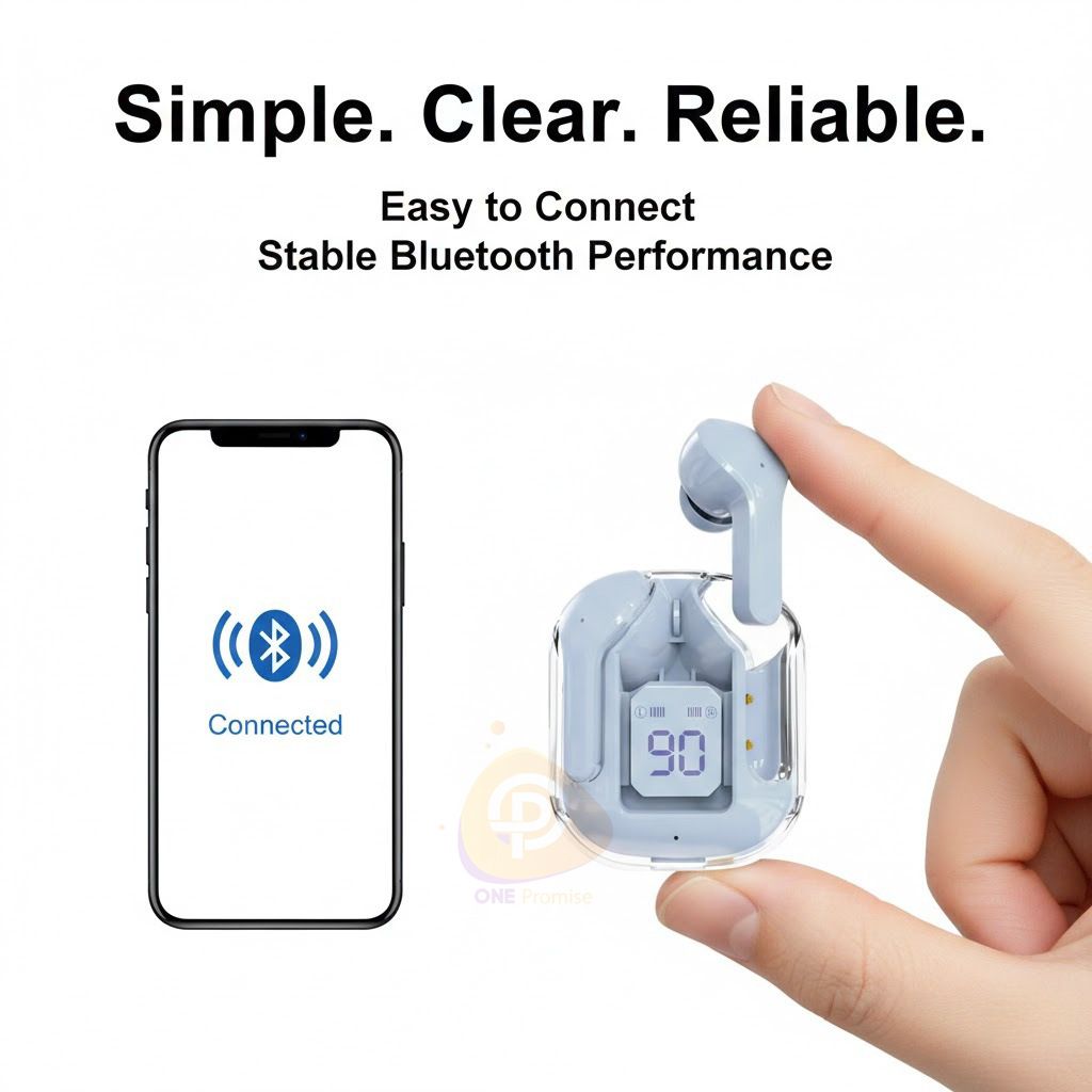 AIR Bluetooth Headphones: High-fidelity wireless Bluetooth headphones with extra-long battery life, ideal for sports.