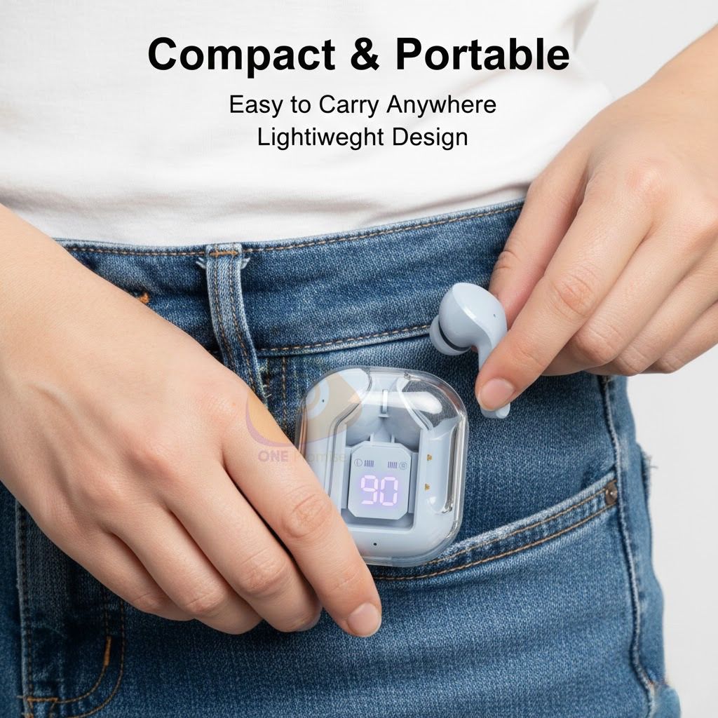 AIR Bluetooth Headphones: High-fidelity wireless Bluetooth headphones with extra-long battery life, ideal for sports.