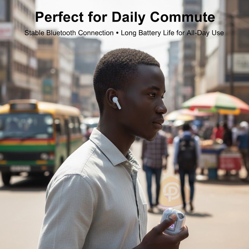 AIR Bluetooth Headphones: High-fidelity wireless Bluetooth headphones with extra-long battery life, ideal for sports.