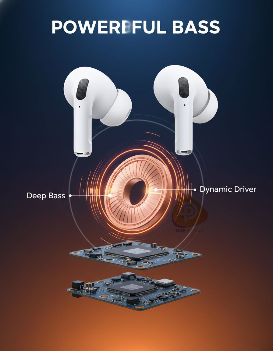 (Upgrade) Bluetooth Airpods Pro True Wireless In-ear Headset Bluetooth With High-Quality Sound And Noise Cancellation Customizable Name