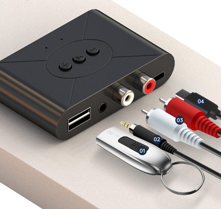 In-car NFC Bluetooth music receiver supports hands-free playback of music from USB flash drives