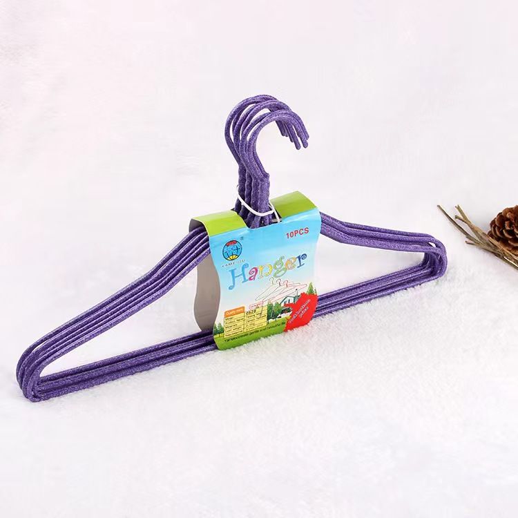 Non-slip coat hanger Metal clothes hanger support adult children drying rack household traceless hanger