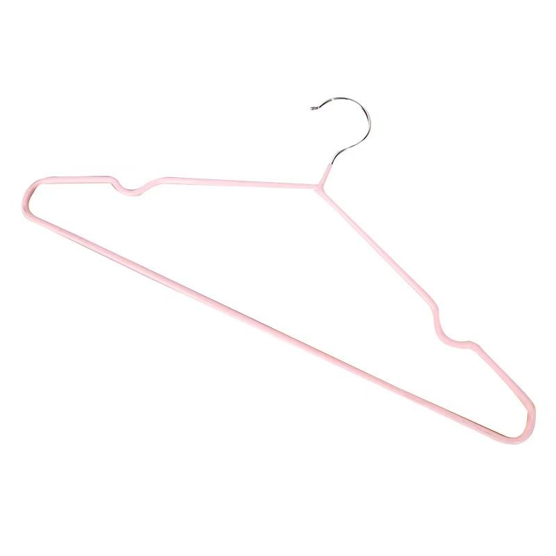 Non-slip coat hanger Metal clothes hanger support adult children drying rack household traceless hanger