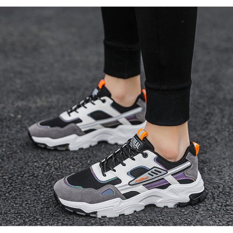 Men's Shoes Sneakers Man Breathable Mesh Running Shoes Trendy Casual Sports Student Travel Shoes