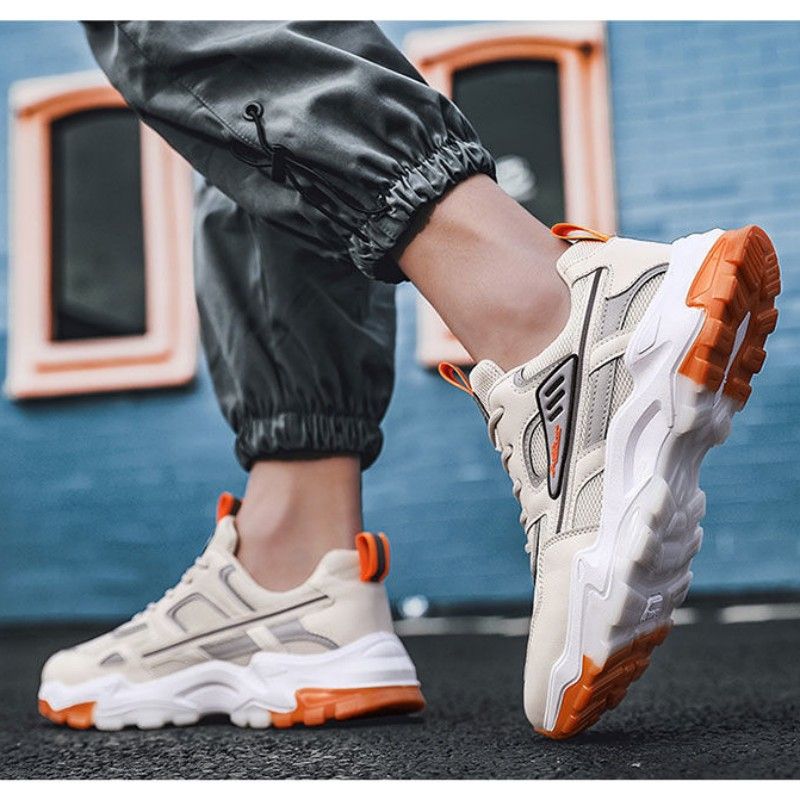 Men's Shoes Sneakers Man Breathable Mesh Running Shoes Trendy Casual Sports Student Travel Shoes