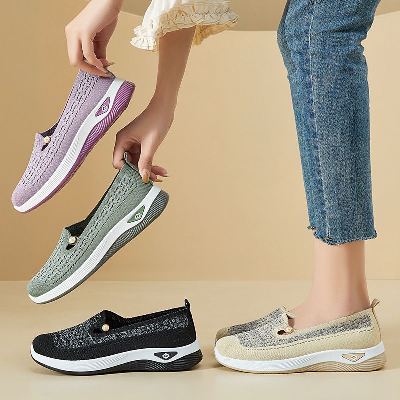 Women's Shoes Flats Loafers  Versatile Spring New Shoes Cloth Shoes Shallow Mouth Lightweight Shoes Fashion Shoes