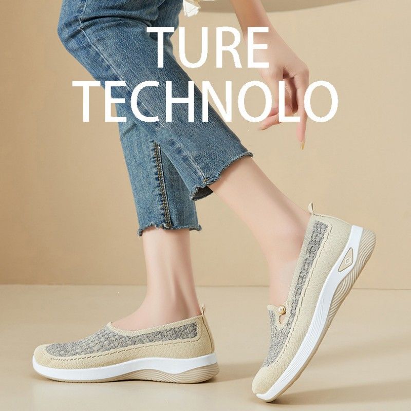 Women's Shoes Flats Loafers  Versatile Spring New Shoes Cloth Shoes Shallow Mouth Lightweight Shoes Fashion Shoes