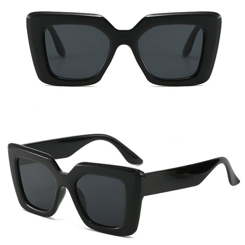 Fashion Sunglasses Lady Large-framed Minimalist Square Sunglasses UV400 Trendy Sunglasses Eyewear Accessories