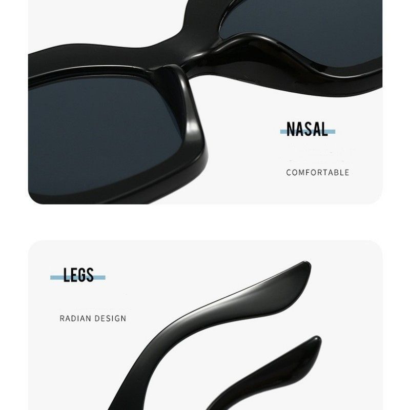 Fashion Sunglasses Lady Large-framed Minimalist Square Sunglasses UV400 Trendy Sunglasses Eyewear Accessories
