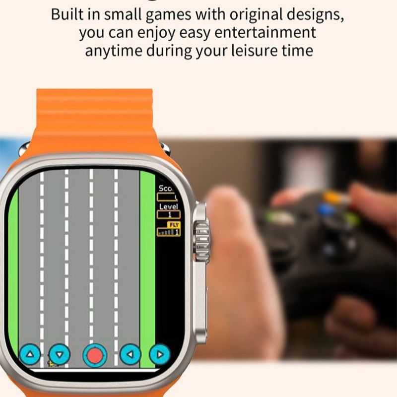 I20 Ultra Max Smart Watch Ultra 10 In 1 Waterproof 7 Straps + Protective Case + Earphones Men Women 49MM Bluetooth Call Heart Rate Wireless Charging Fitness Bracelet Smartwatch Set