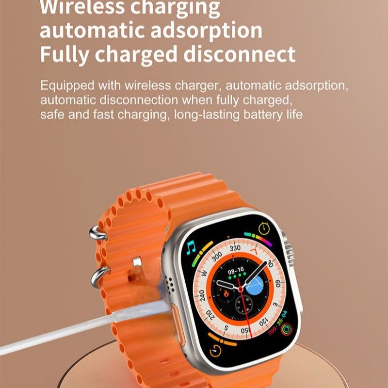 I20 Ultra Max Smart Watch Ultra 10 In 1 Waterproof 7 Straps + Protective Case + Earphones Men Women 49MM Bluetooth Call Heart Rate Wireless Charging Fitness Bracelet Smartwatch Set