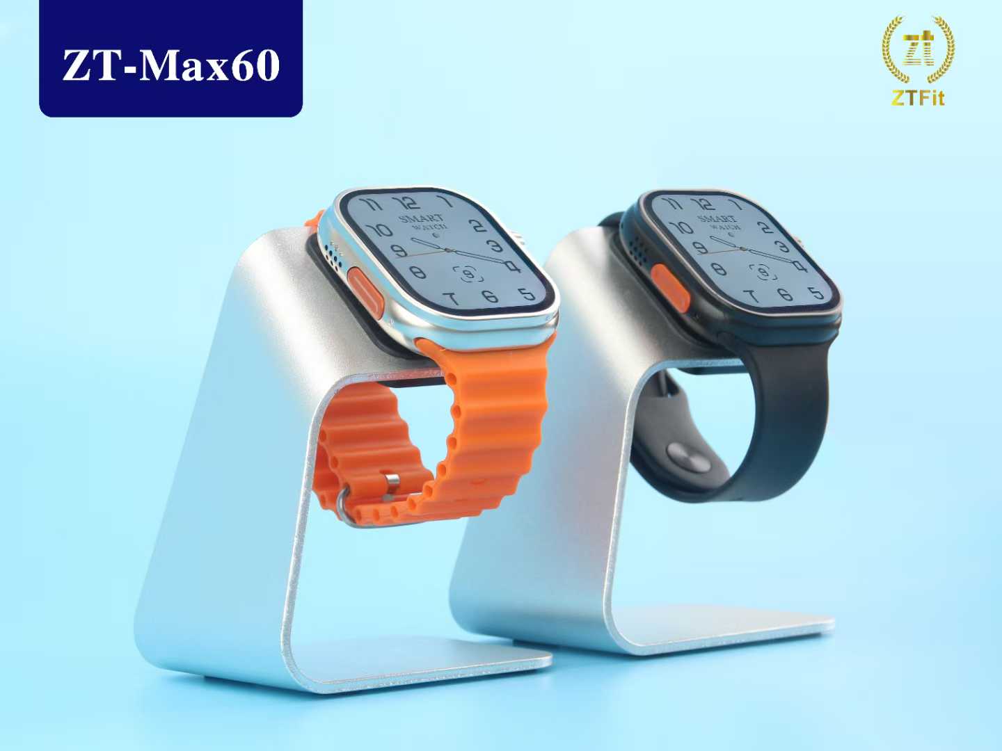 ZT-Max60 Smart watch Ultra 7 in1 Waterproof 7 Straps Men Women 49MM Bluetooth Call Heart rate Wireless Charging Fitness Bracelet Smartwatch set True screw, true buckle