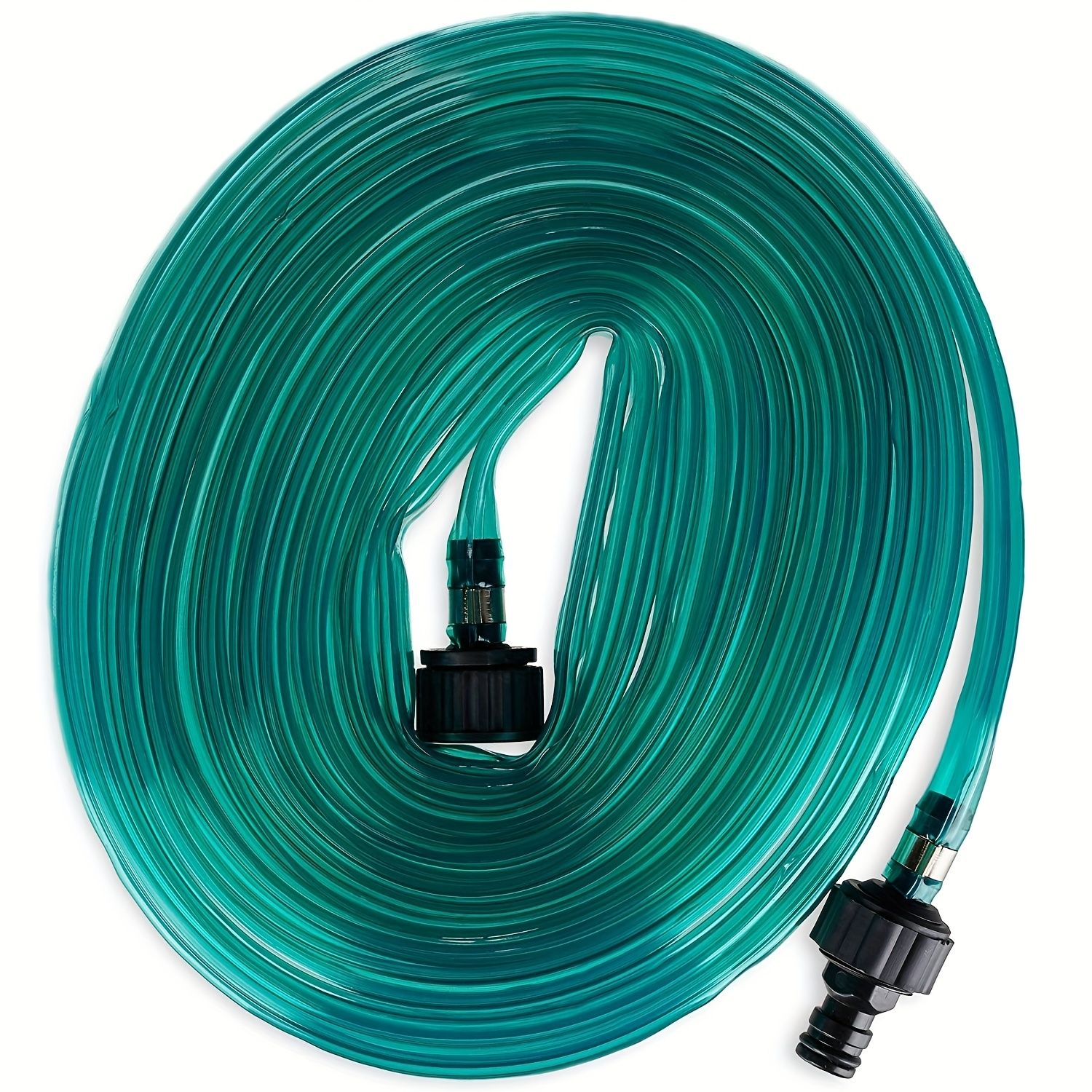Soaker Hose 15m Flat Flexible Garden Lawn Sprinkler Water Drip Irrigation Tubing
