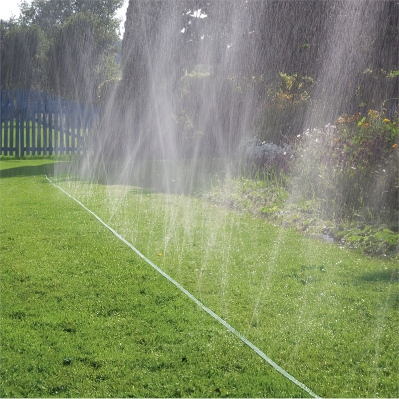 Soaker Hose 15m Flat Flexible Garden Lawn Sprinkler Water Drip Irrigation Tubing