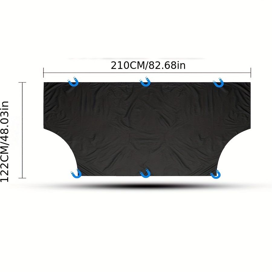 210X120CM Automobile Magnetic Sunshade Cover Car Windshield Snow Sun Shade Waterproof Protector Cover Car Front Windscreen Cover