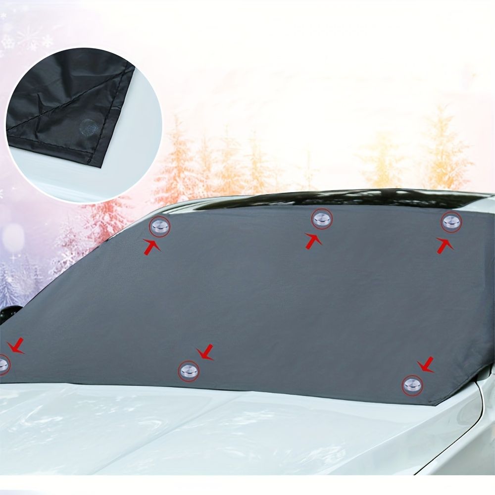 210X120CM Automobile Magnetic Sunshade Cover Car Windshield Snow Sun Shade Waterproof Protector Cover Car Front Windscreen Cover