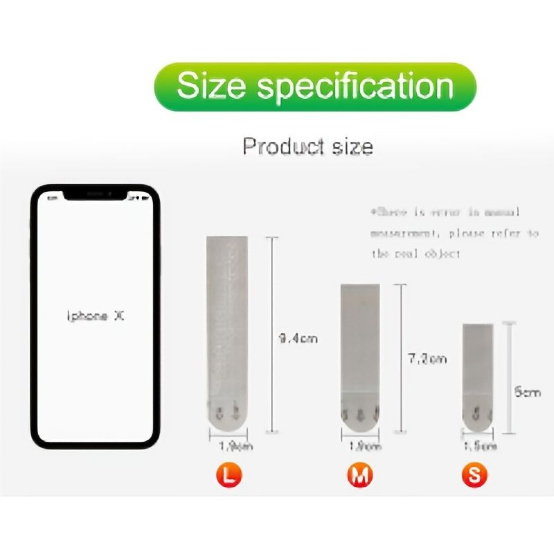 12 group S/M/L White Tape Damage-Free Picture&Frame Hanging Strips Wall Sticker Hook Value Pack Picture Hanging Strips