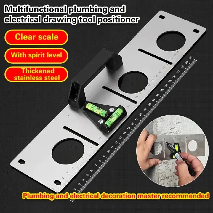 1Pc Stainless Steel 86 Type Thickened Switch Box Hydroelectric Base Box Locator Template Proofing Measuring Tool