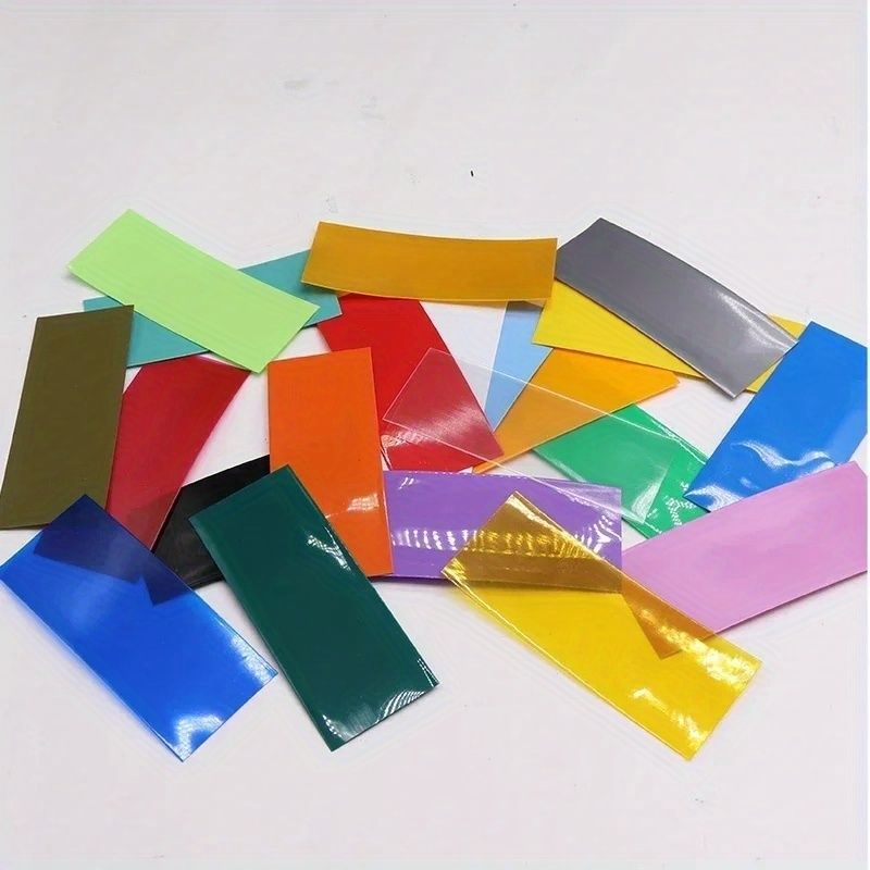40pcs 18650 Wrap PVC Heat Shrink Tube Precut Width 29.5mm x 72mm Insulated Film Protect Case Pack Sleeving