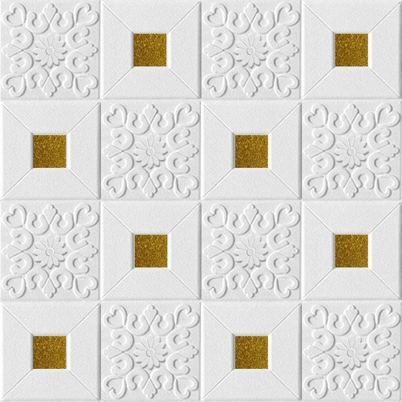 5Pcs/set 3D Stereo Foam Wall Stickers Roof Self Adhesive Wallpaper Panel Home Decor Living Room Children Kids Bedroom Decorative