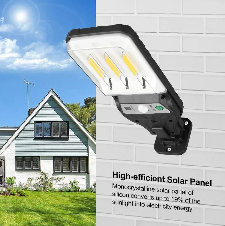 New Outdoor LED Solar Wall Light, Human Sensing Tungsten Wire Lamp, Home Wall Remote Control, Courtyard Street Light