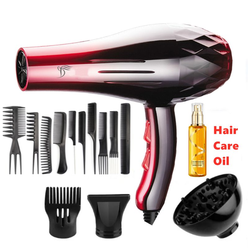 2200W Blow Dryer Household High-power Hair Dryer Hair  Electric Hair Dryer Household Hairdressing Blow Canister EU Plug