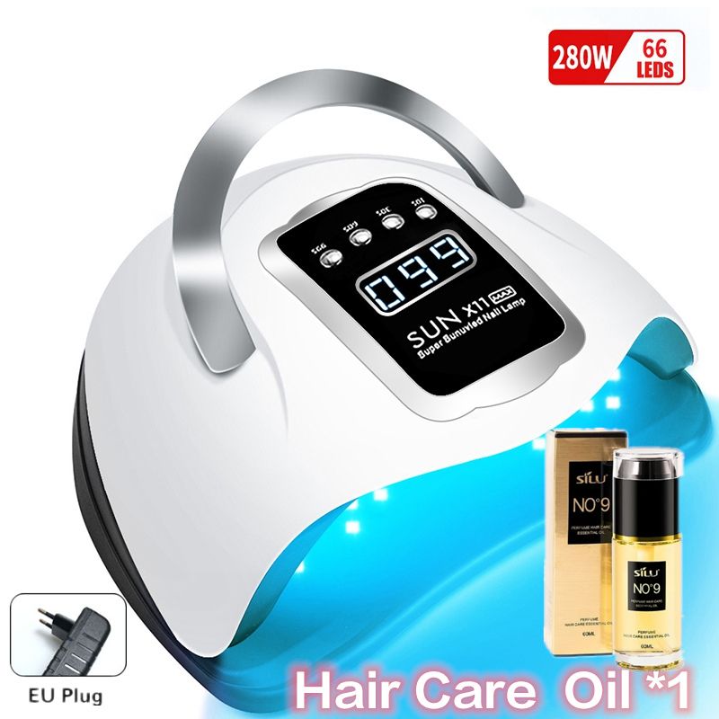 [Free Gift]280W SUN X11 UV LED Nail Lamp Nail Dryers for Drying Nails Gel Polish With Motion Sensing Professional UV Lamp For Manicure Salon GO HOME