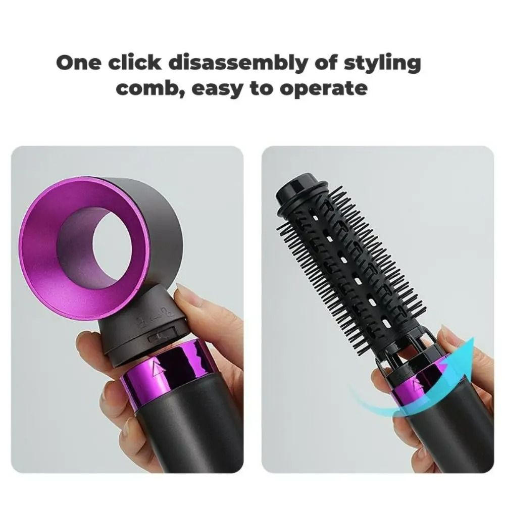 6 in 1 Hot Comb Multi Hair Styler With Curling Iron Hair Straightener With Hair Brush For Hair Dryer