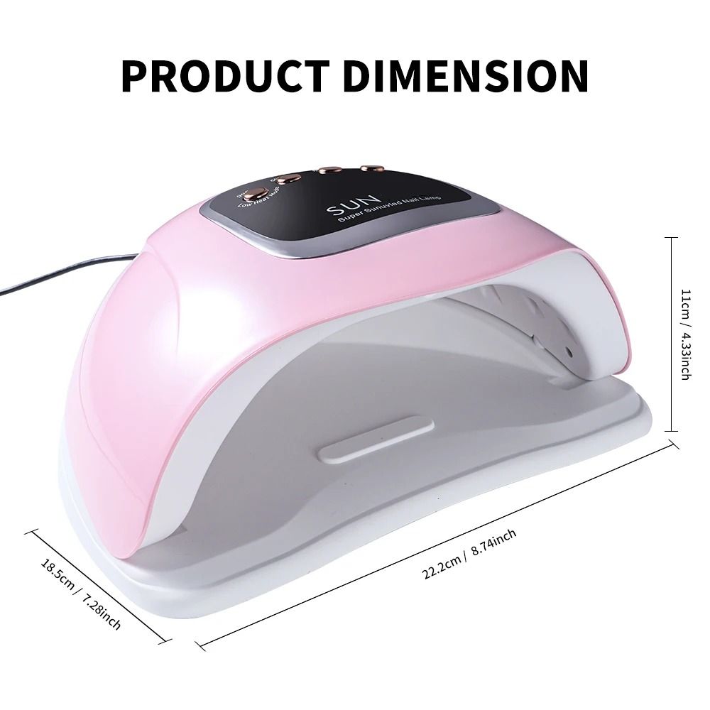 280W 66 LED Nail Art Lamp SUN X15 MAX  Professional Gel Polish Dryer With 4 Timer Auto Sensors For Nail Salon Tools