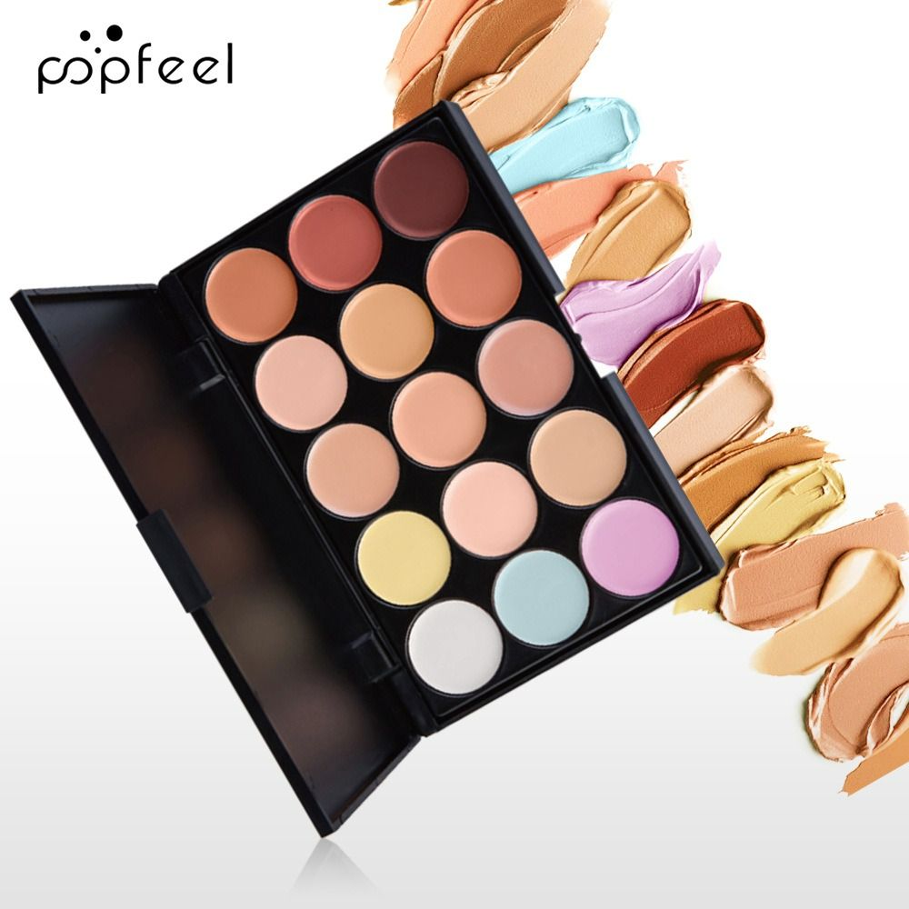 8Pcs Face Makeup Set  Complete Cosmetic Kit with Concealer palette, Setting Powder, Face Primer, Brushes,Makeup spong