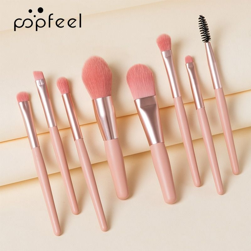40Colors  Eyeshadow Palette with 8 Pcs Eyeshadow Brush Set Waterproof Long Lasting Pressed Powder Cosmetics Women MakeUp popfeel