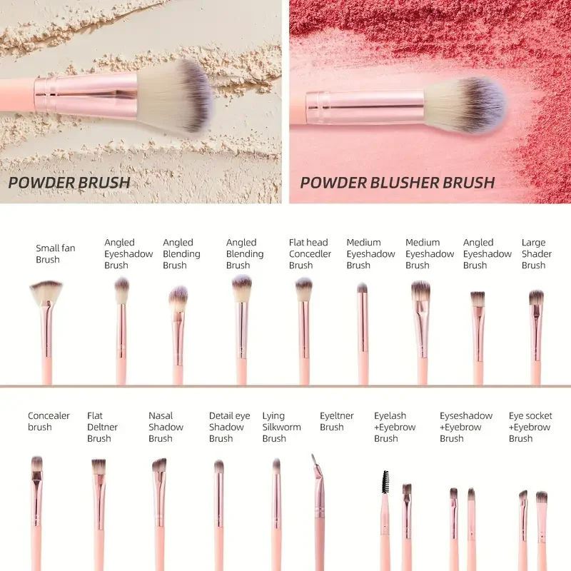 40Pcs Makeup Kit Makeup Brush Set Eye Shadow Mixing Brush Beauty sponge makeup brush Female Cosmetics Beauty Tools