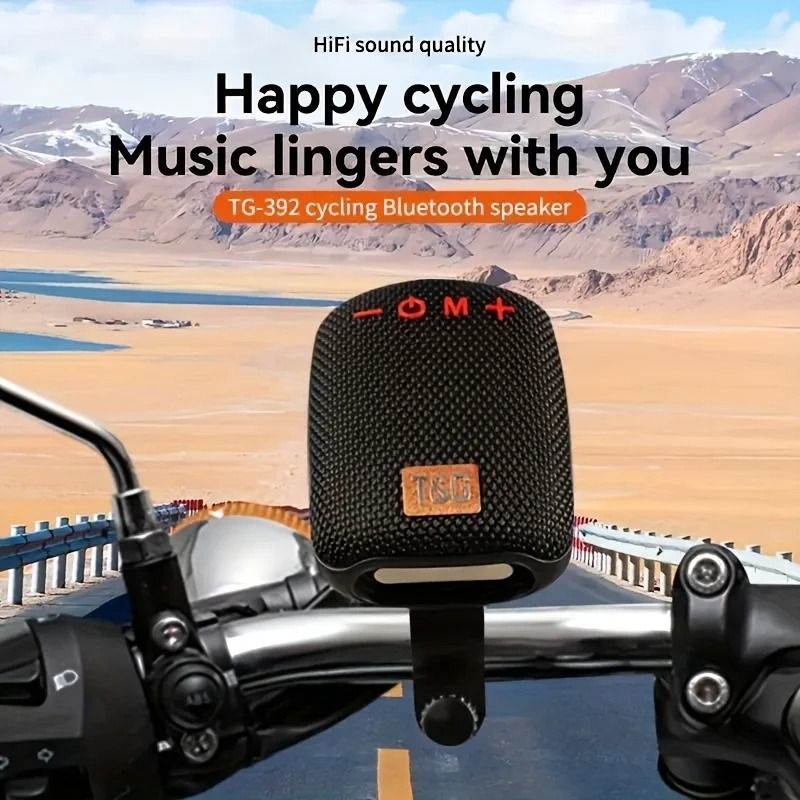 Bicycle Wireless Stereo Speaker Type-C USB Rechargeable Portable Outdoor Waterproof  Wireless Bluetooth Speaker