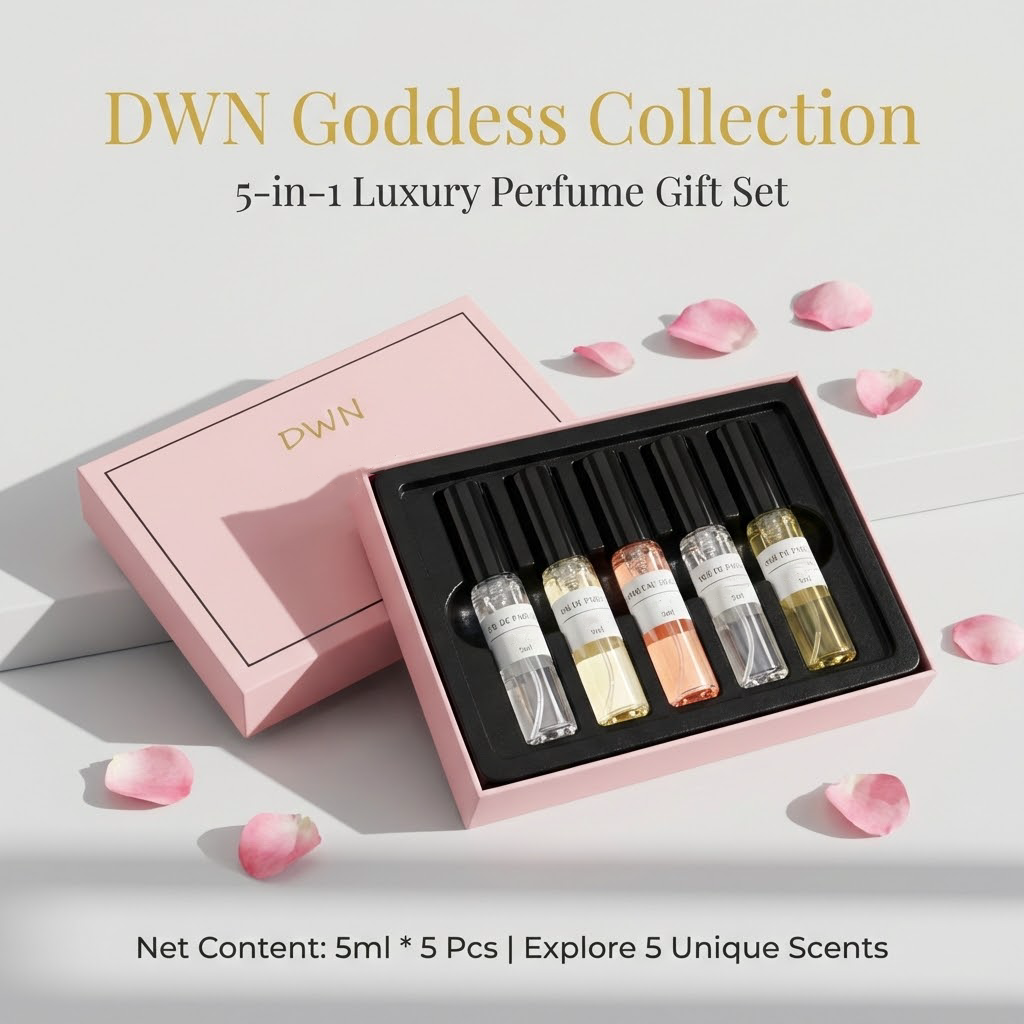 5Pcs 5ml Floral Original Sample Perfume Gift Box Gentle Fragrance