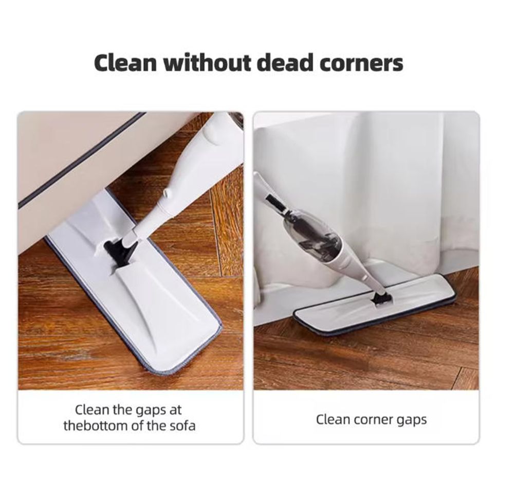 Newest Spray Mop Reusable Rotating Magic Flat Mops with Microfiber Pads  and Refillable Bottle For Home Kitchen Living Room Apartment