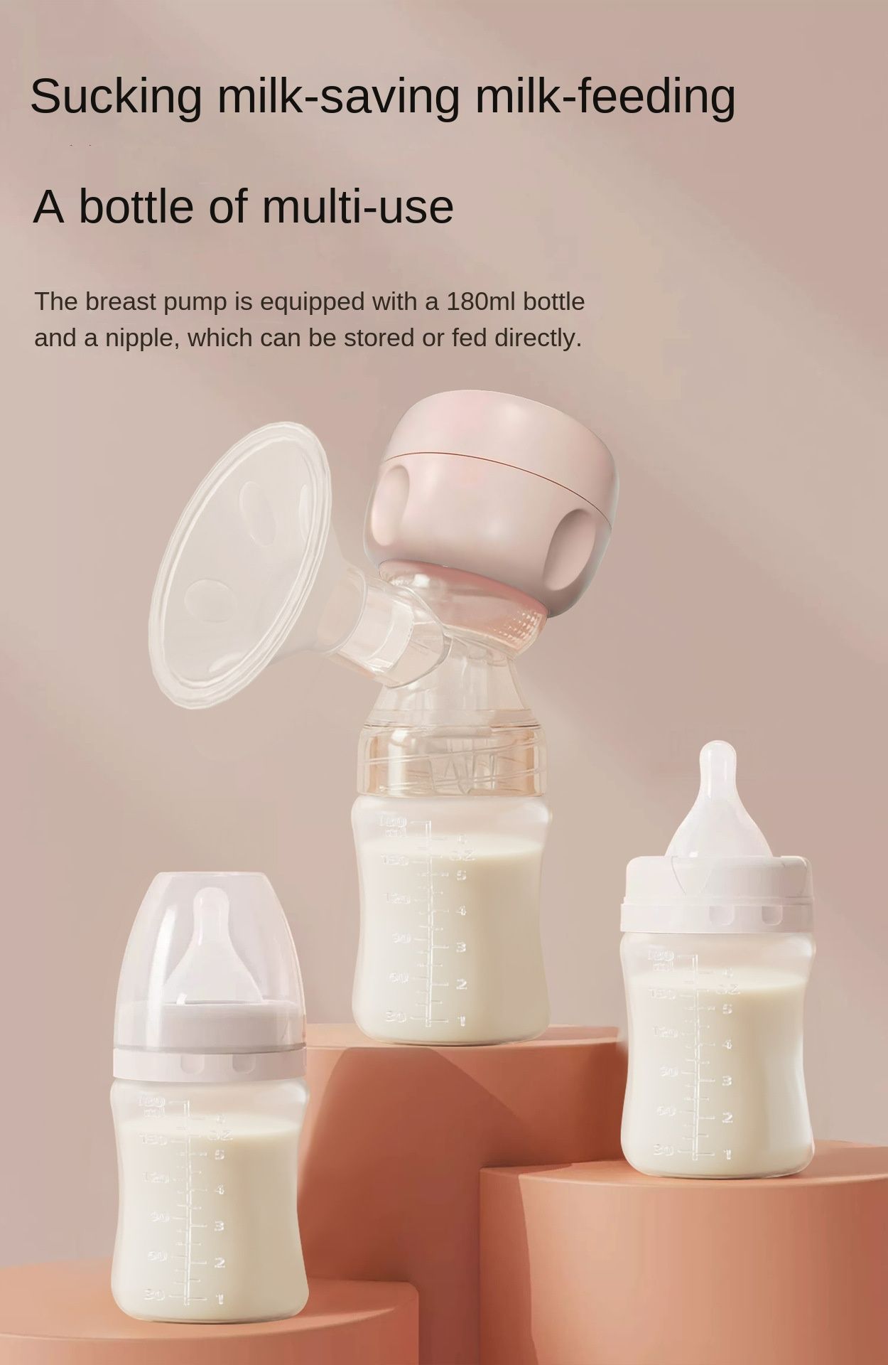 Electric Breast Pump，Portable Electric Breast Pump，Low Noise Electric Breast Pump for Breastfeeding Mom ﻿