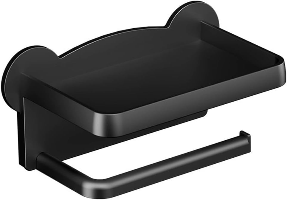 Black Toilet Paper Holder,  Wall-Mounted Toilet paper holder， tissue rack Bathroom tissue holder ，Toilet Paper Roll Dispenser，Bathroom Accessories