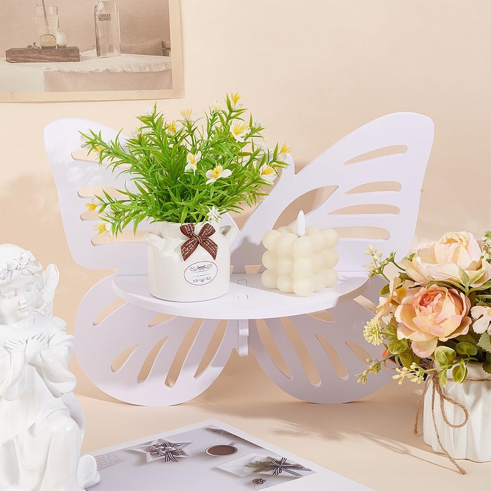 1PC Butterfly Floating Shelves Wall Mounted Shelve Butterfly Shape Storage Rack Wall Display Decor Floating Shelf  Home Decor