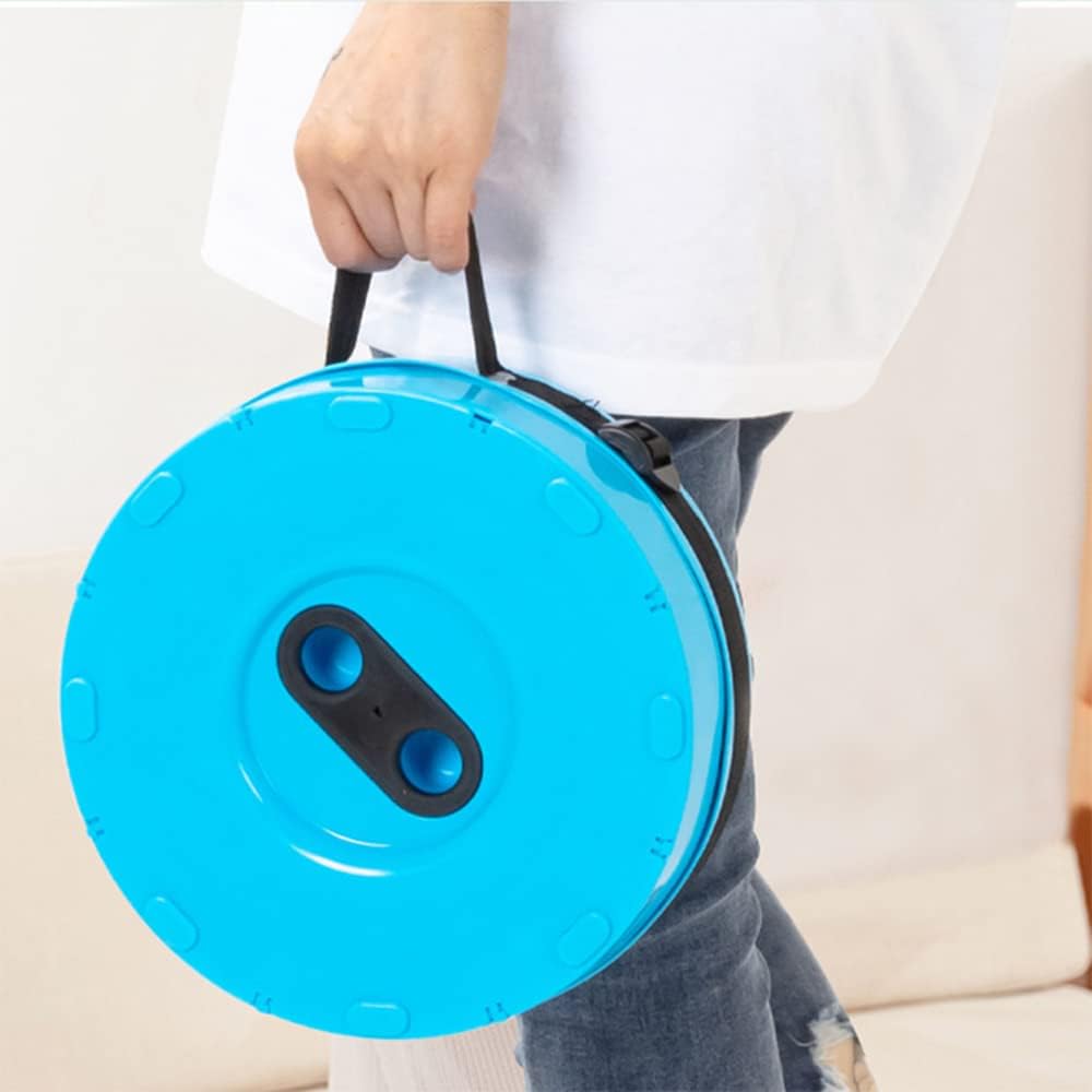 Collapsible Stool Upgraded, Folding Telescoping Foldable Camping Stool, Sturdy, Portable Telescopic Compact Folding Chair, Retractable Seat or Foot Rest for Travel, Parties, Queue