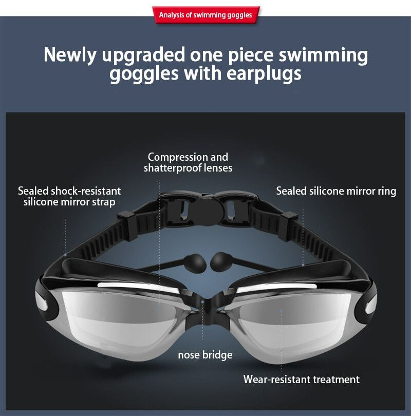 Men's fashion swimming trunks, swimwear, goggles, swimming caps, swimming equipment Adult swimming trunks suit