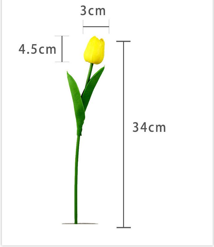 9Pcs Real Touch Latex Fake Tulips ， Artificial Tulips Flowers, faux home decorative flower  Flowers for Christmas Centerpiece Mother's Day Women's Day Gifts Flowers in Home Kitchen Wedding Decorations