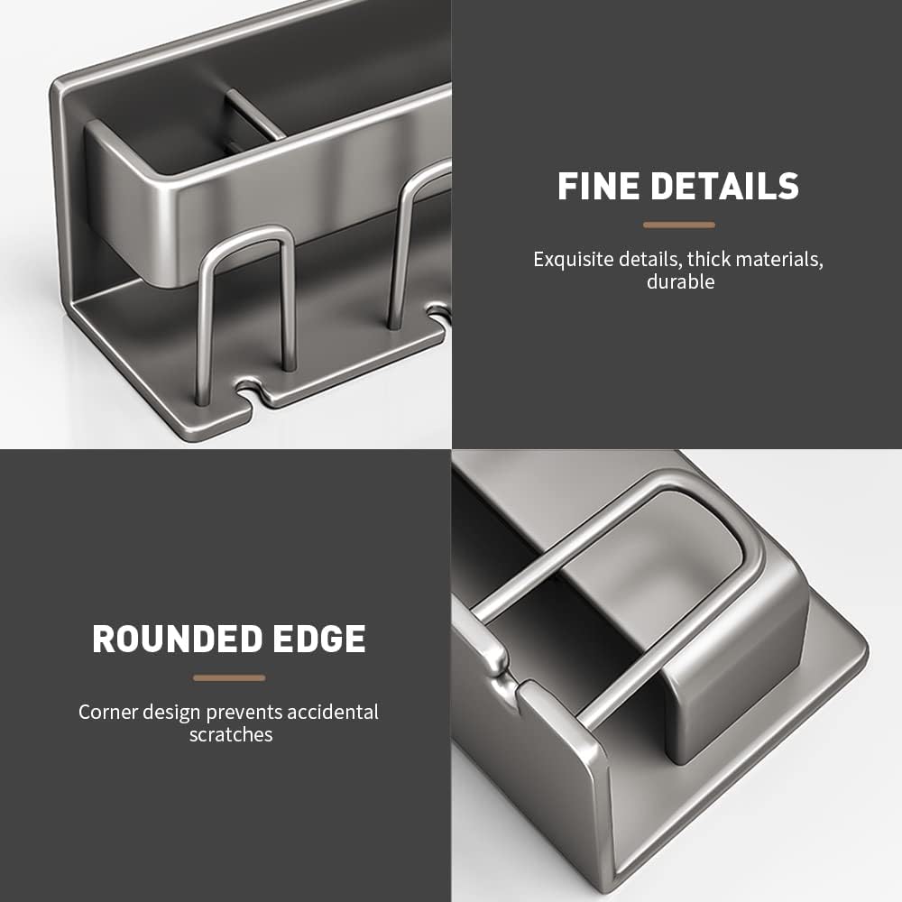 Aluminium alloy toothbrush holder for Bathrooms,Electric Toothbrush Holder,Tooth Brushing Holder,Toothbrush Holder Wall Mounted ，Toothbrush Rack ， Storage Rack（Excluding Cup x 4）