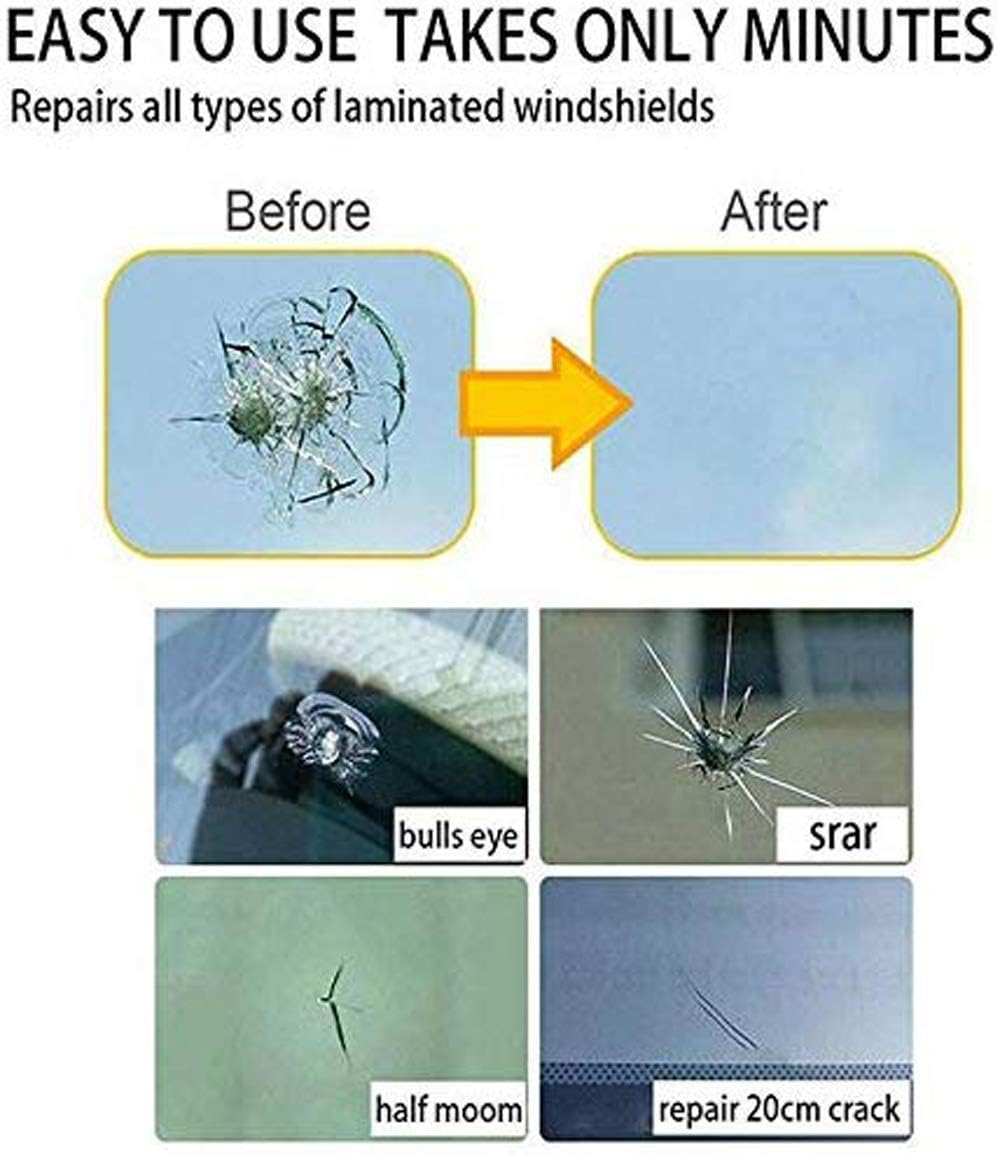Automotive Glass Nano Repair Fluid Kit Cracked Car Windshield Repair Kit Resin | Wind Shield Car Glass Repair Set Glass Corrector Shatter Repair Glue for Cars