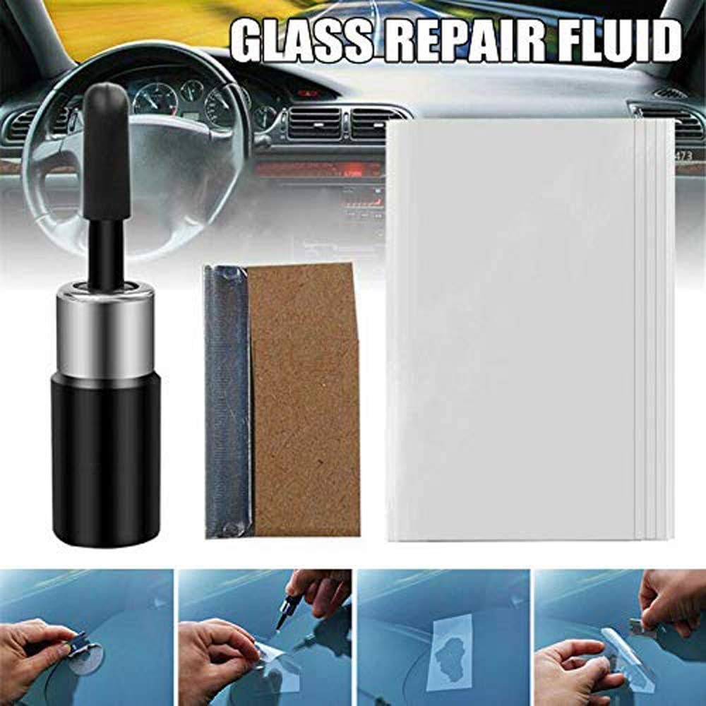 Automotive Glass Nano Repair Fluid Kit Cracked Car Windshield Repair Kit Resin | Wind Shield Car Glass Repair Set Glass Corrector Shatter Repair Glue for Cars