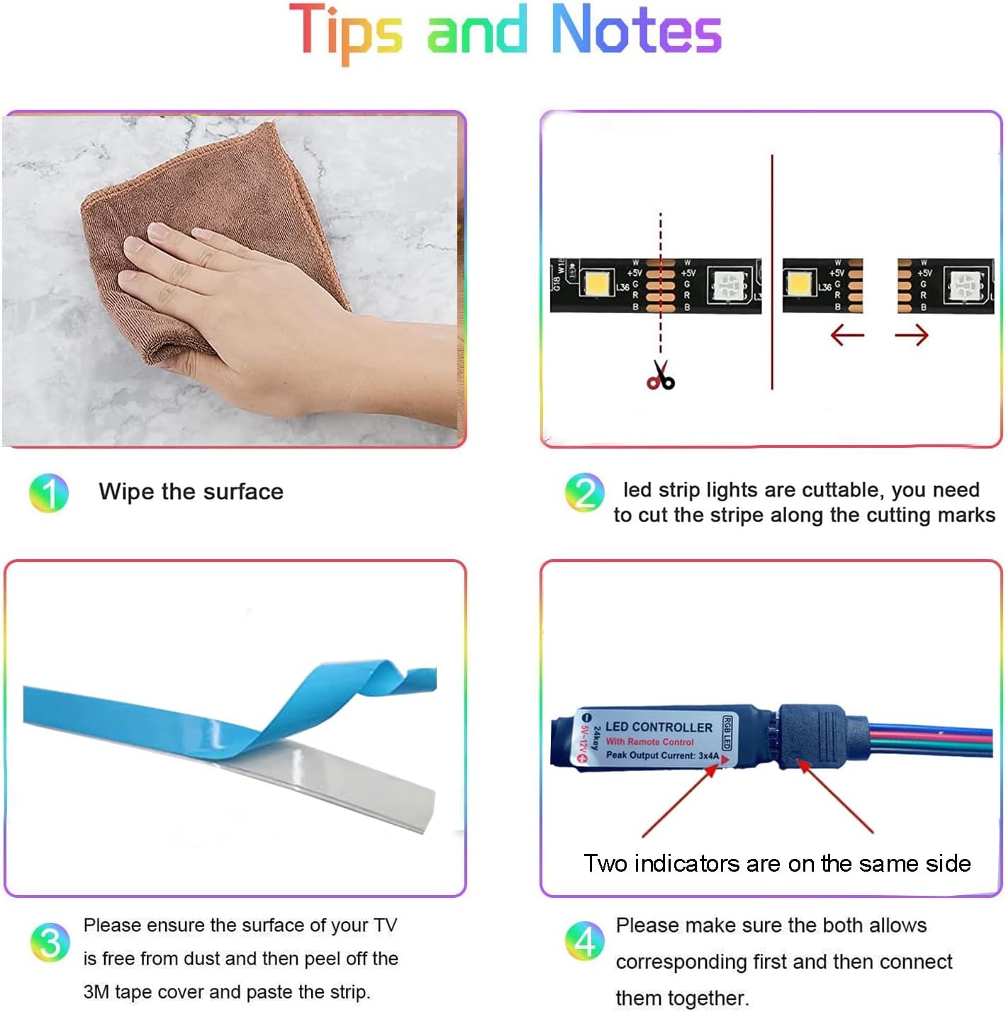 ﻿5M 5050 LED Light Strip  ，USB TV  LED Backlight， LED Color RGB Lights  ，LED Strip Bedroom Decoration， LED Lamp Tape With IR Remote Controller