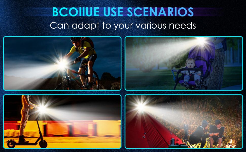 Bike Bicycle Light USB LED Rechargeable Set Mountain Cycle Front Back Headlight Lamp Flashlight