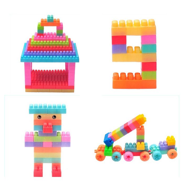 108 Pcs Kids Children DIY Puzzle Building Blocks Learning Educational Toys christmas gifts Baby Educational Toys