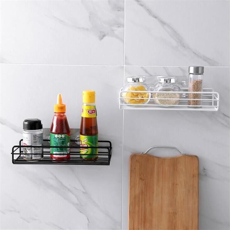 2pcs Hanging Basket Kitchen Shower Hanging Storage Wall Shelf Shampoo Holder Iron with Hooks Bath Accessories Metal Shower Basket Shelf