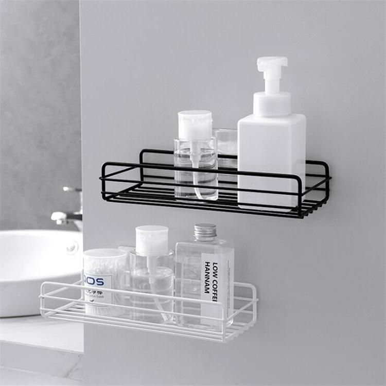 2pcs Hanging Basket Kitchen Shower Hanging Storage Wall Shelf Shampoo Holder Iron with Hooks Bath Accessories Metal Shower Basket Shelf