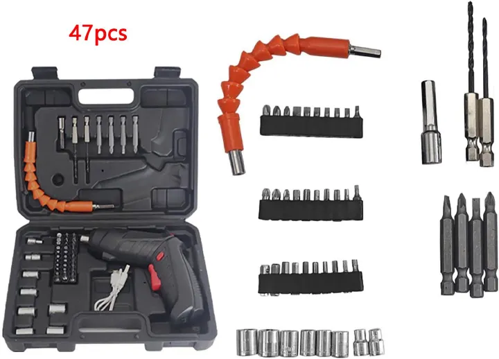 Electric Power Screwdrivers Cordless Screw Guns Drill Driver Rechargeable